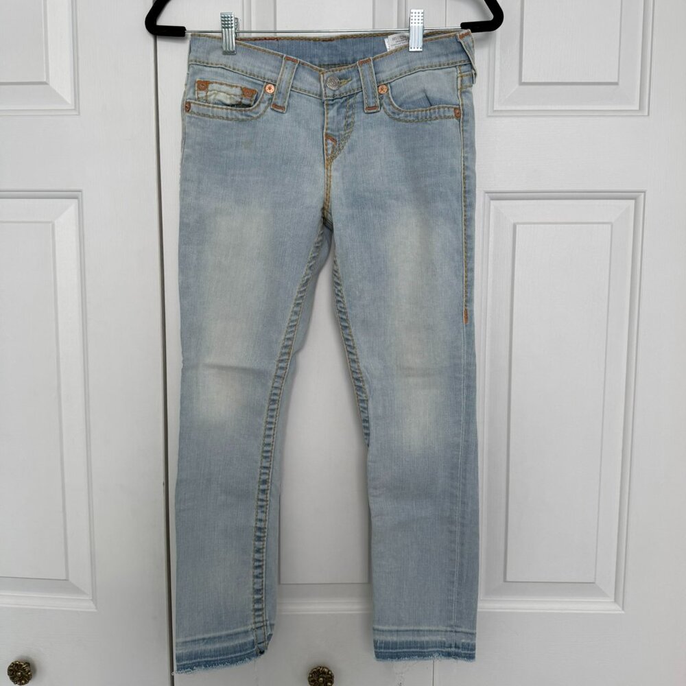 True Religion Skinny Mid-Rise Capri Jeans – 25